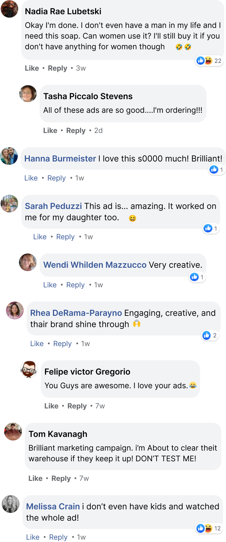 5 start comments